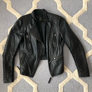 Real leather Bernardo biker jacket, great shape XS